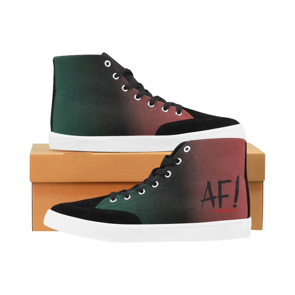 AF MEN'S HI-TOP SHOES (BLACK)