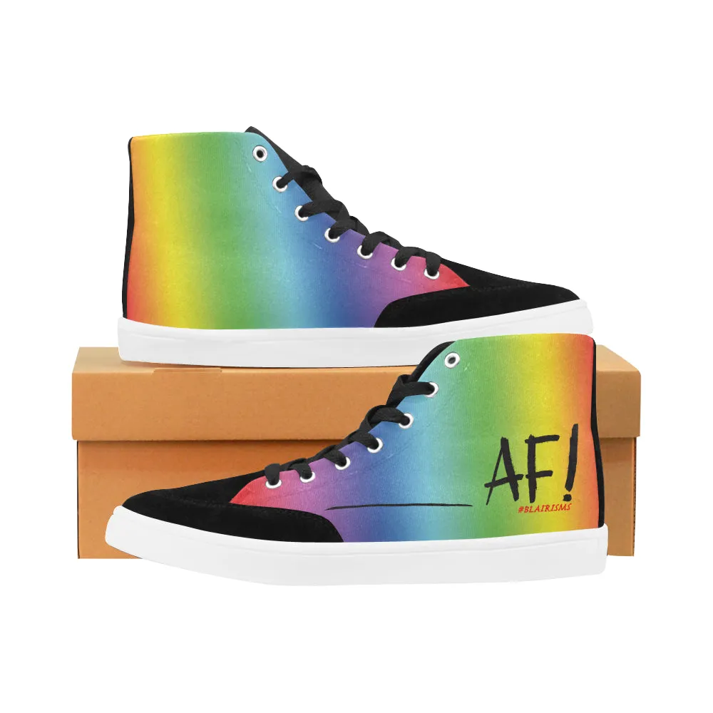 AF MEN'S HI-TOP SHOES (BLACK)