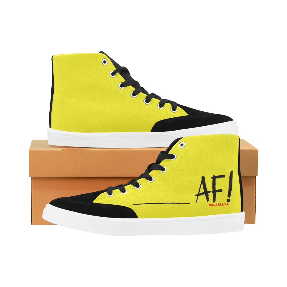 AF MEN'S HI-TOP SHOES (BLACK)