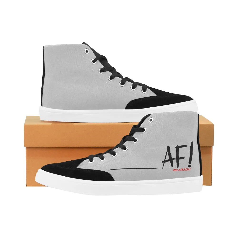 AF MEN'S HI-TOP SHOES (BLACK)