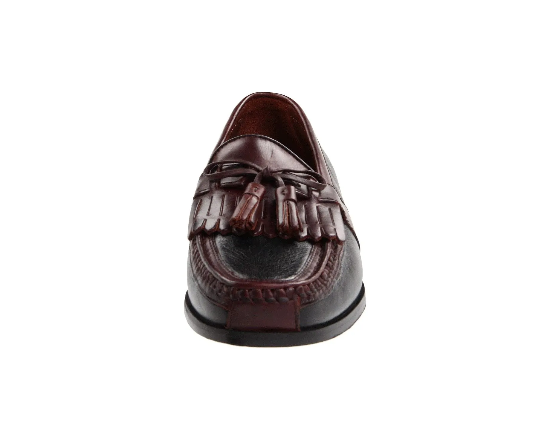 Aragon Kiltie Tassel Loafer Johnston & Murphy, black/burgundy