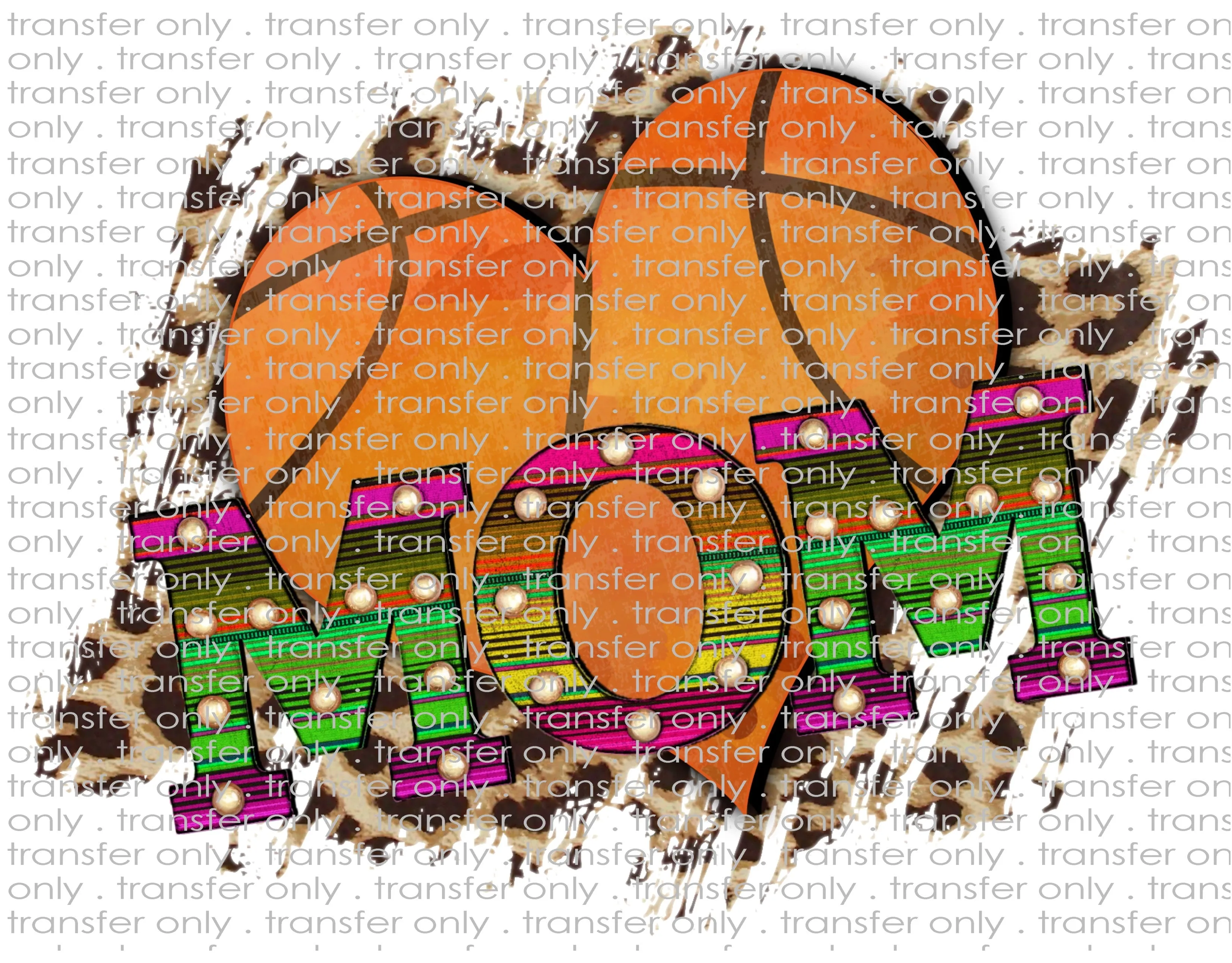 Basketball Mom - Waterslide, Sublimation Transfers