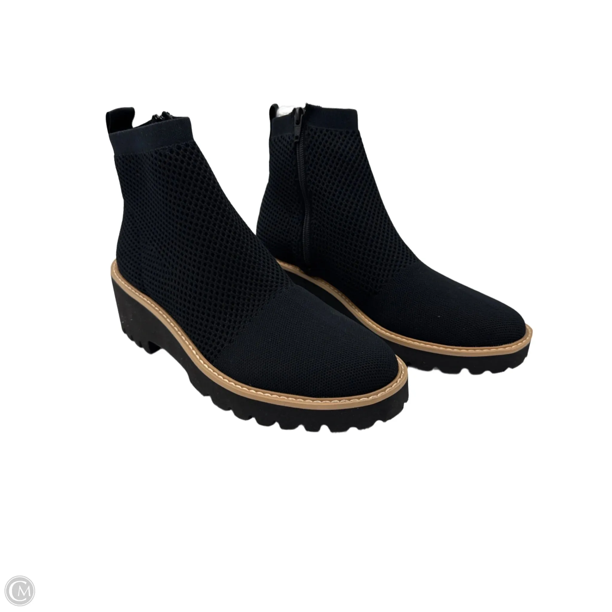 Boots Ankle Flats By Vaneli In Black, Size: 9
