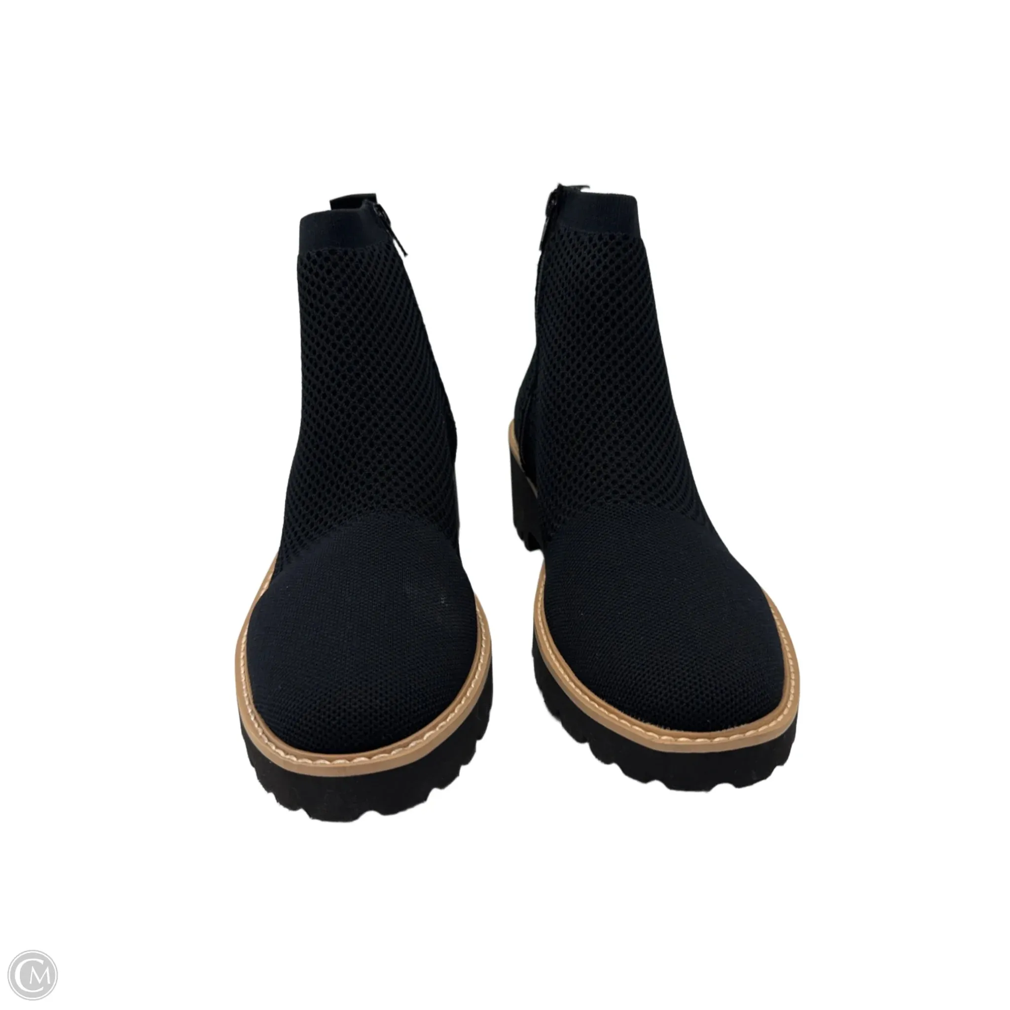 Boots Ankle Flats By Vaneli In Black, Size: 9