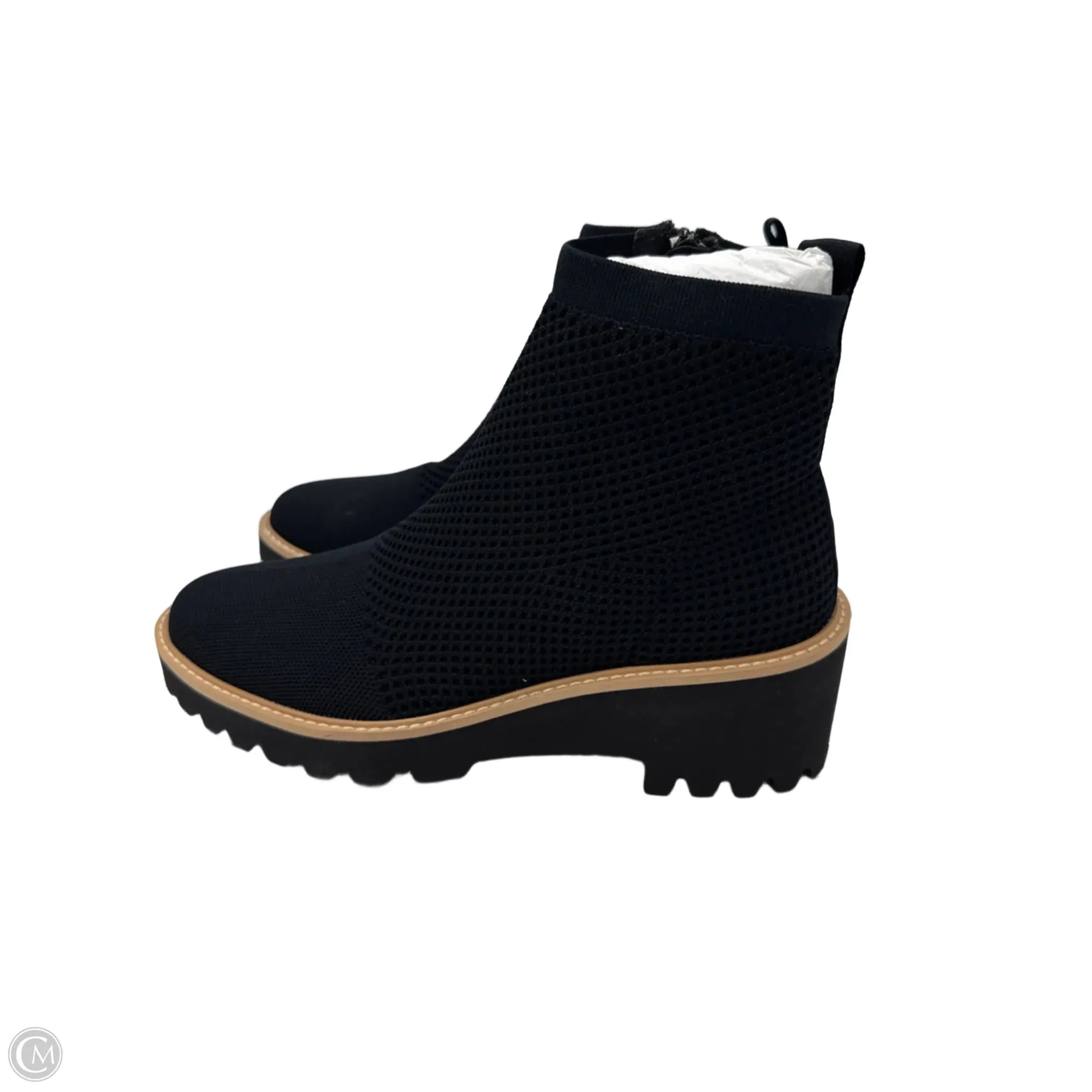 Boots Ankle Flats By Vaneli In Black, Size: 9