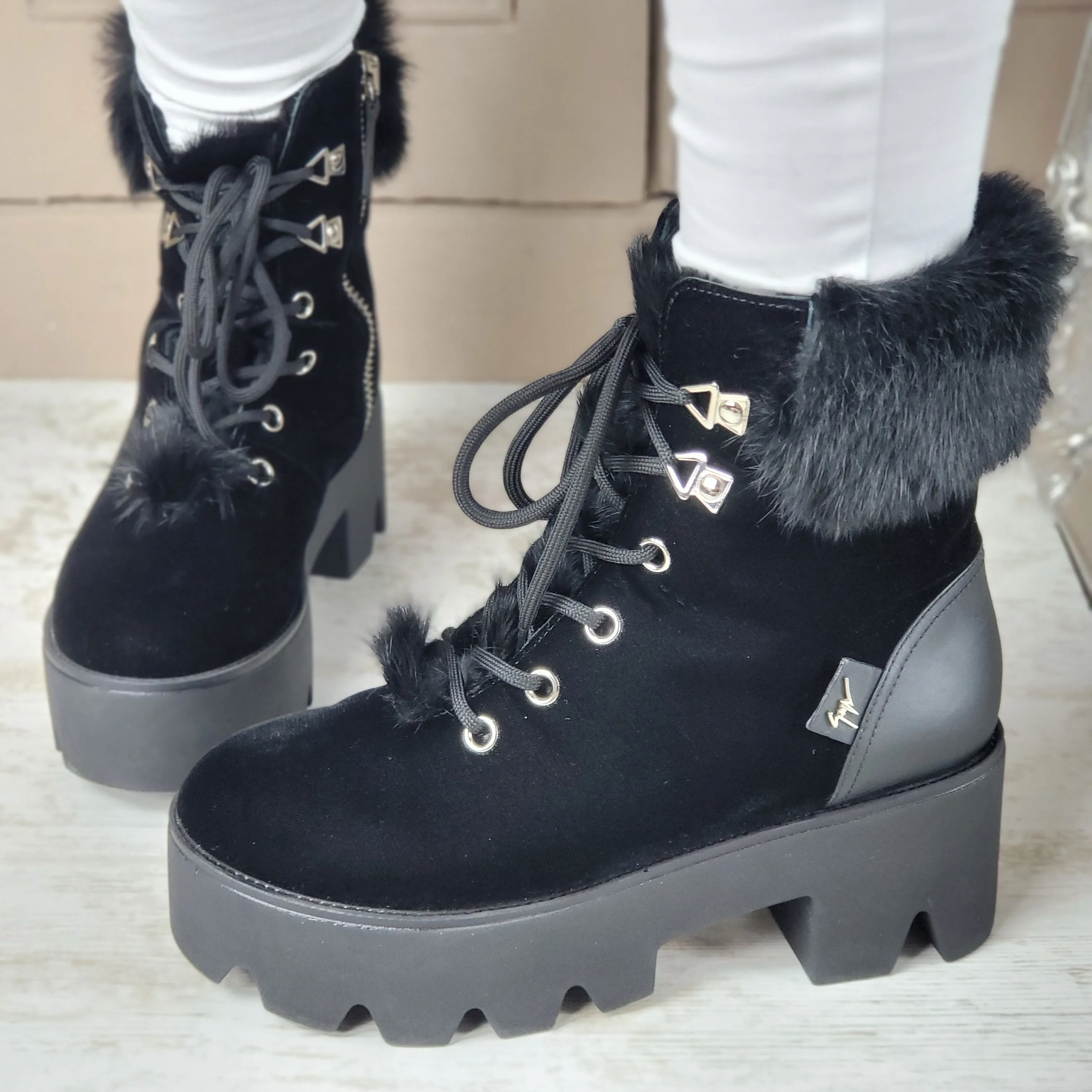 GIUSEPPE ZANOTTI JULIET TREK BOOTS EU 38/ UK 5