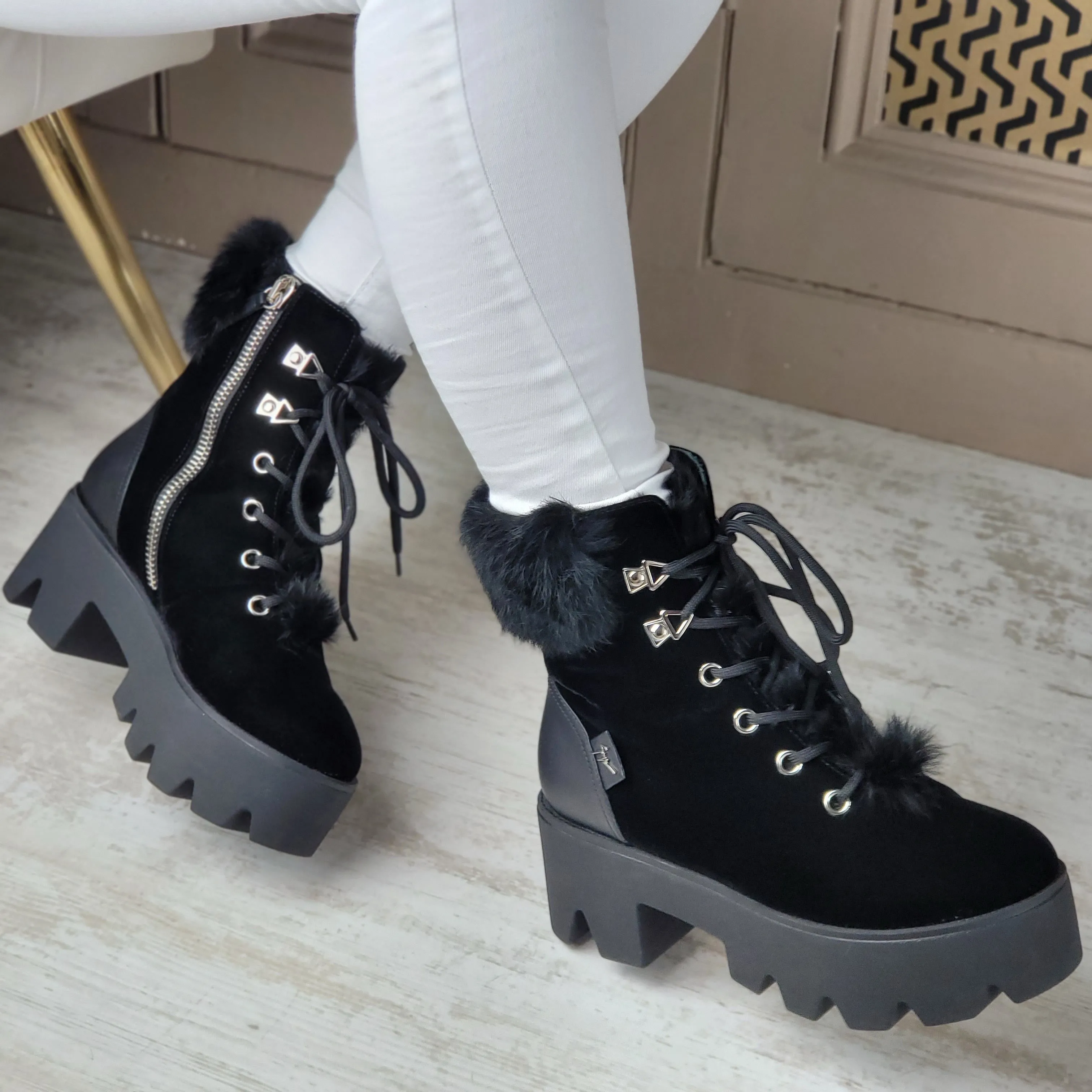 GIUSEPPE ZANOTTI JULIET TREK BOOTS EU 38/ UK 5