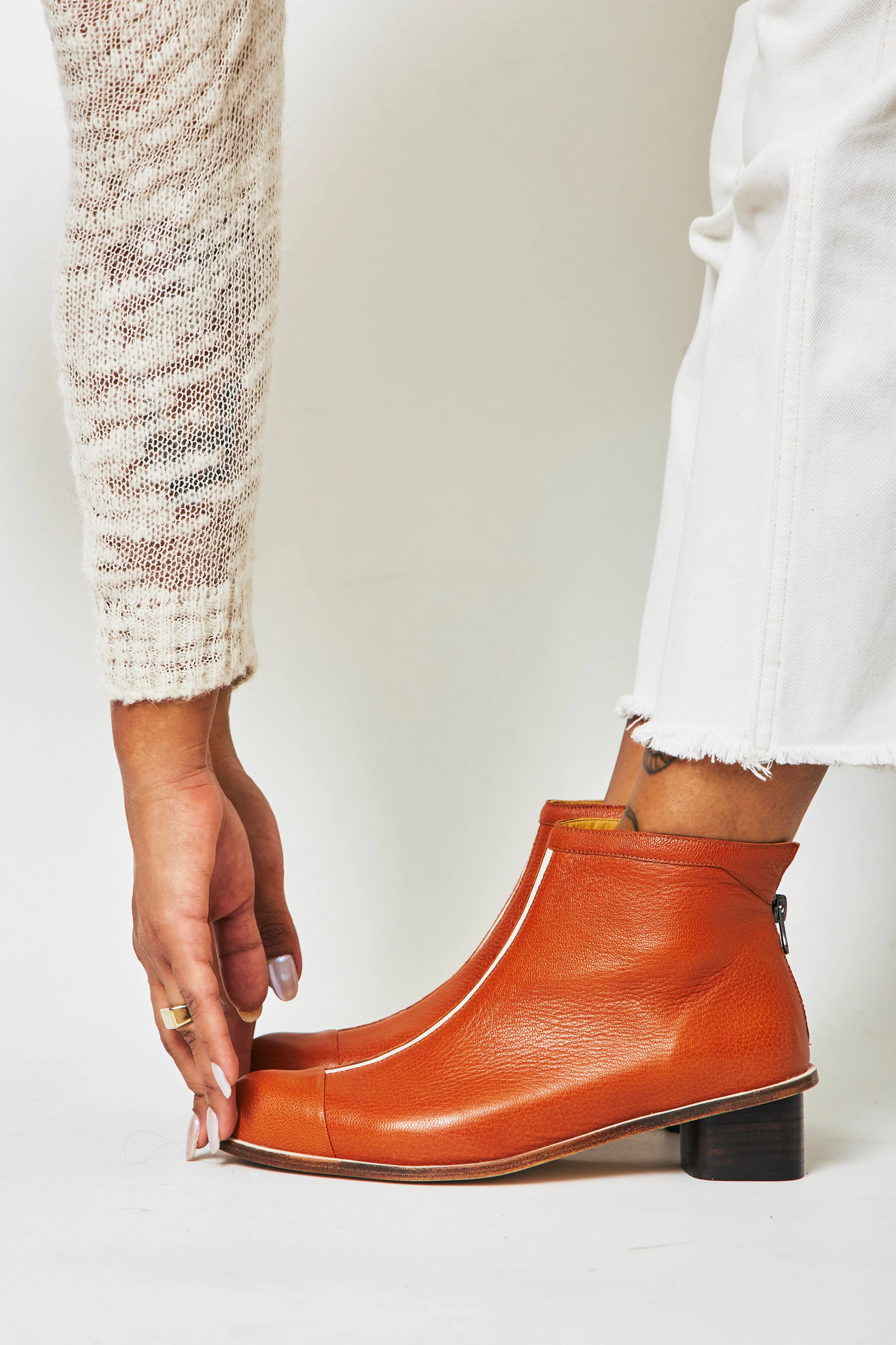 Maika Caramel Ankle Boots