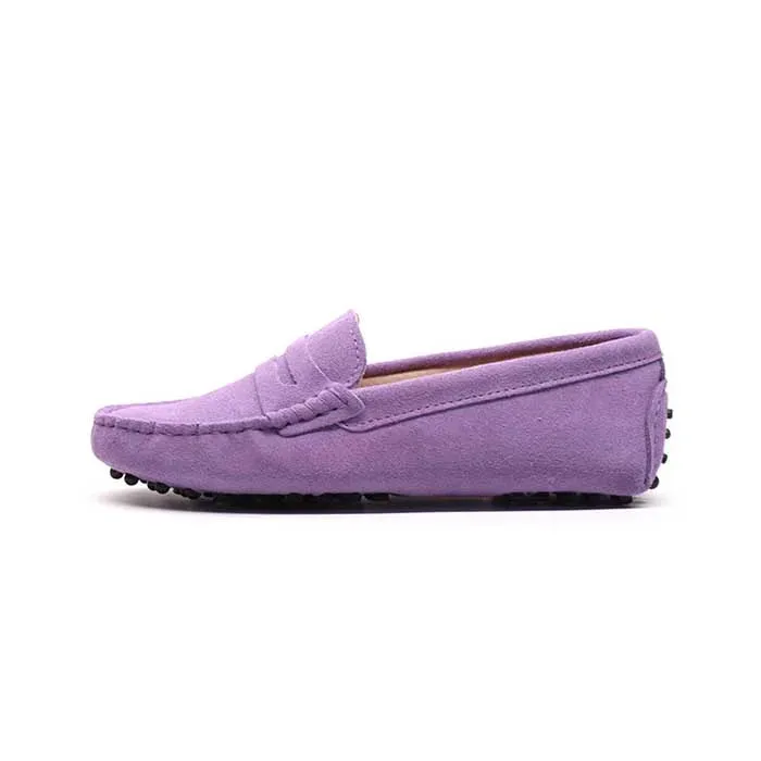 Nice Women Genuine Leather Spring Flat Shoes Casual Loafers Slip On Women's Flats Shoes Moccasins Lady Driving Shoes