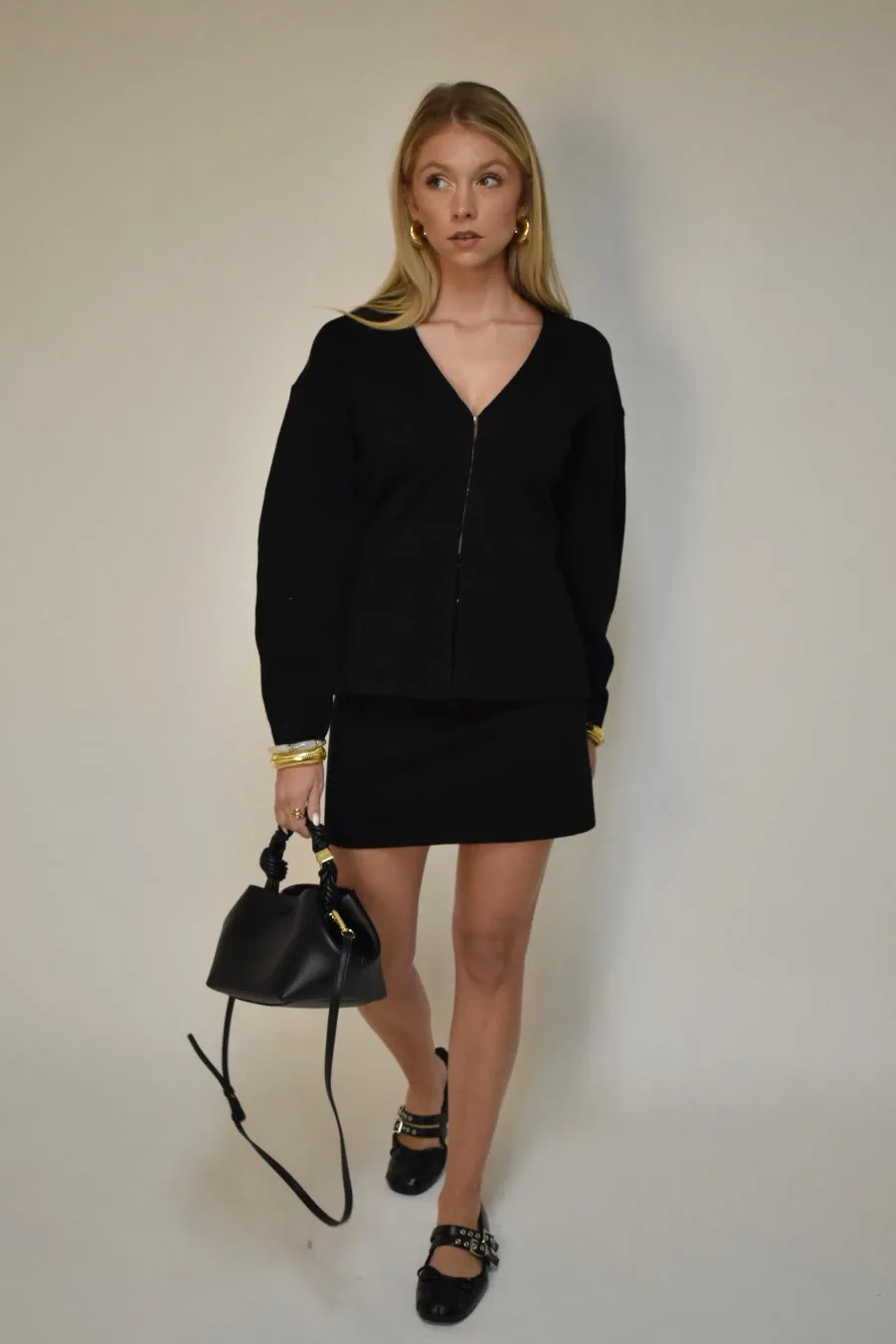 Paris mini skirt - Zwart