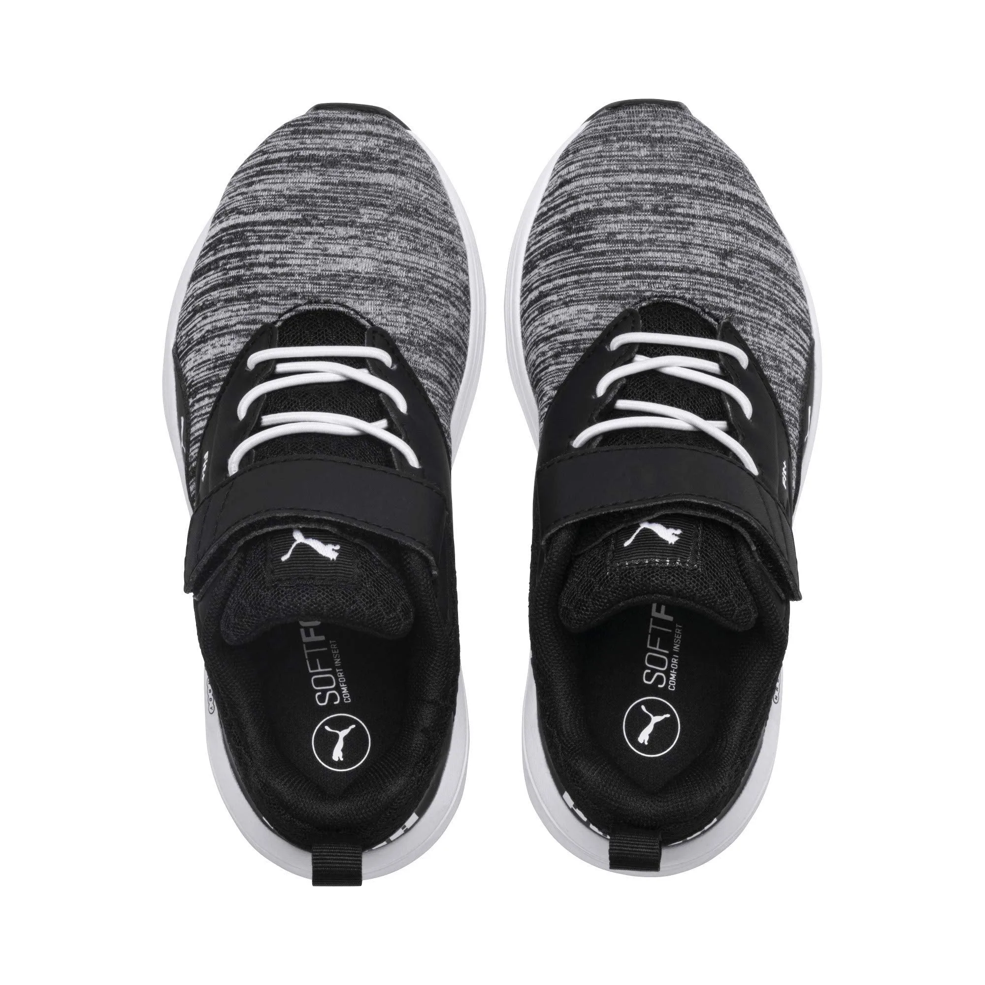 Puma Unisex-Child NRGY Comet V PS White Black Running Shoe - 11 UK (19067604)