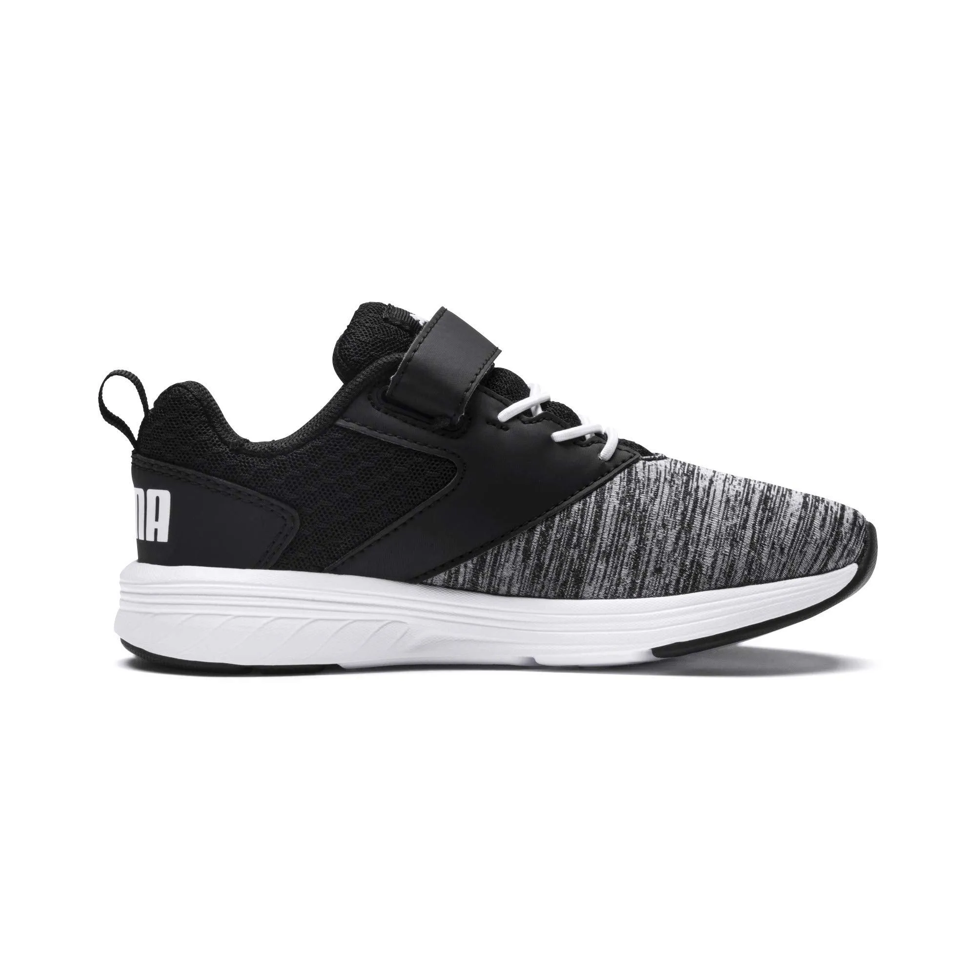 Puma Unisex-Child NRGY Comet V PS White Black Running Shoe - 11 UK (19067604)