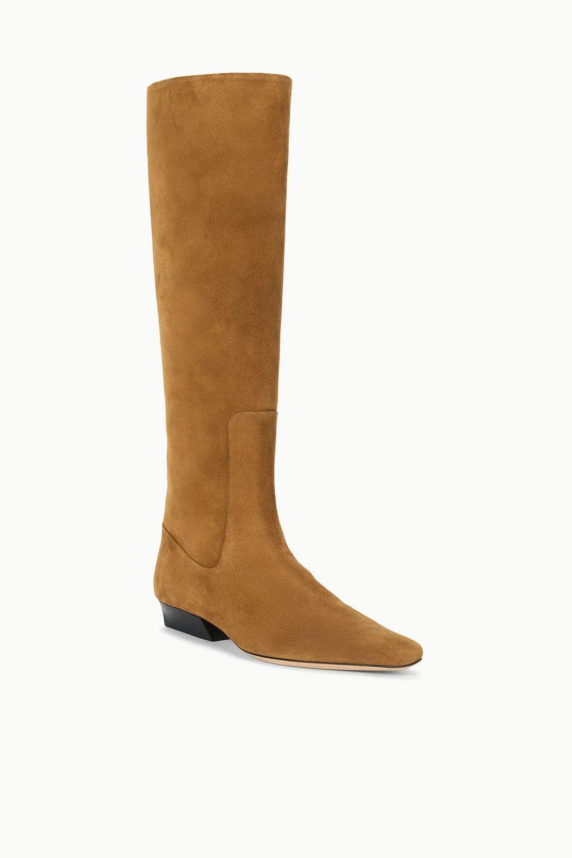 WALLY FLAT BOOT | TAN SUEDE