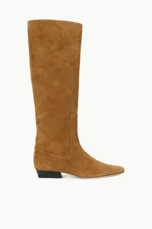 WALLY FLAT BOOT | TAN SUEDE