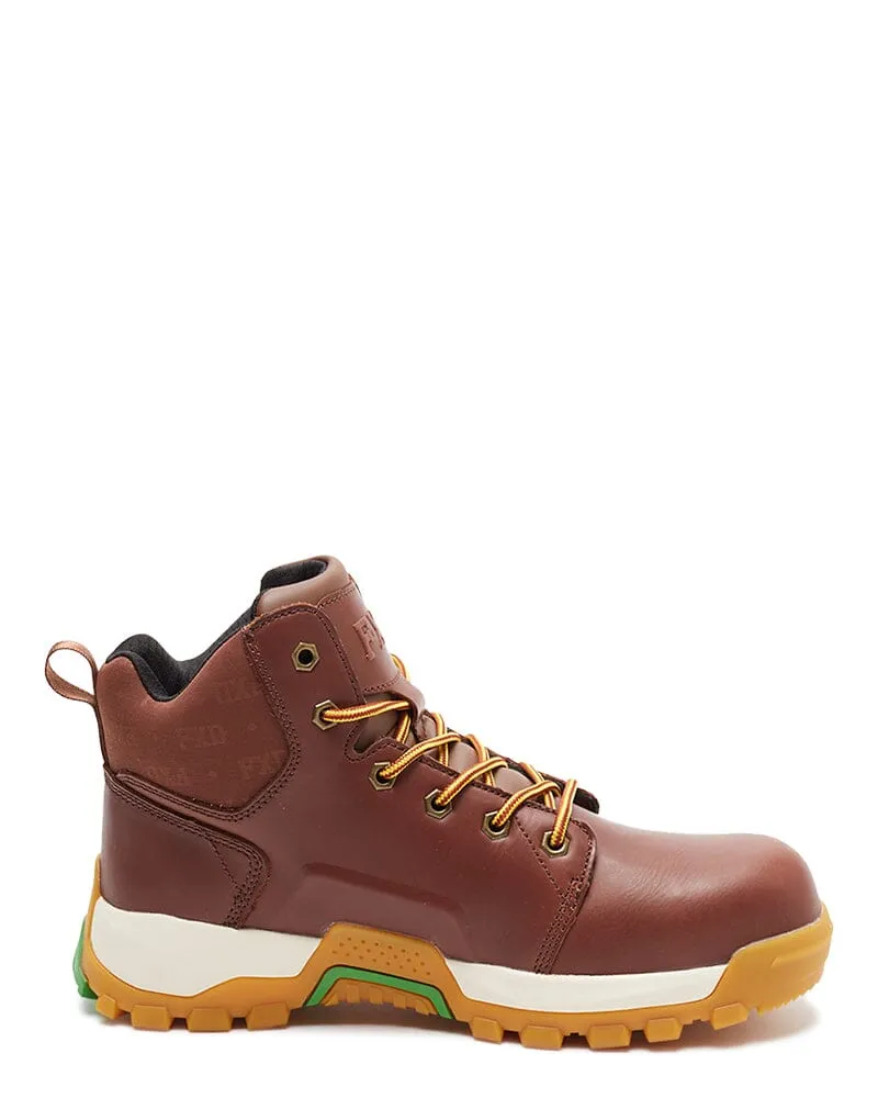 WB-3 Lace Up Safety Work Boot - Chocolate/Gum
