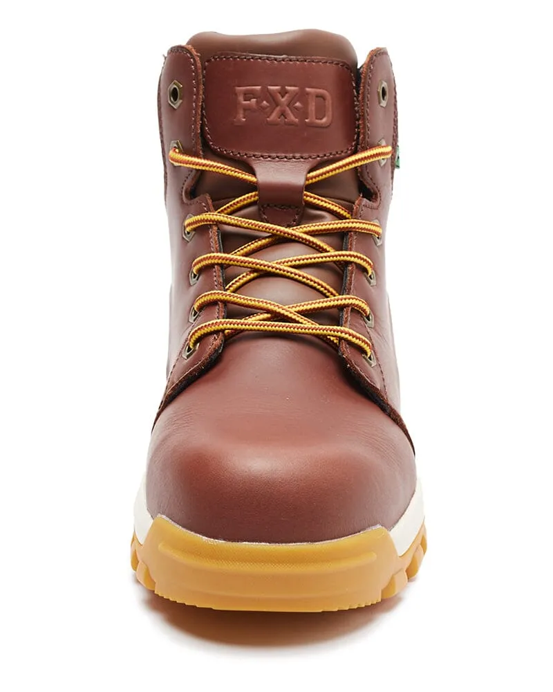 WB-3 Lace Up Safety Work Boot - Chocolate/Gum