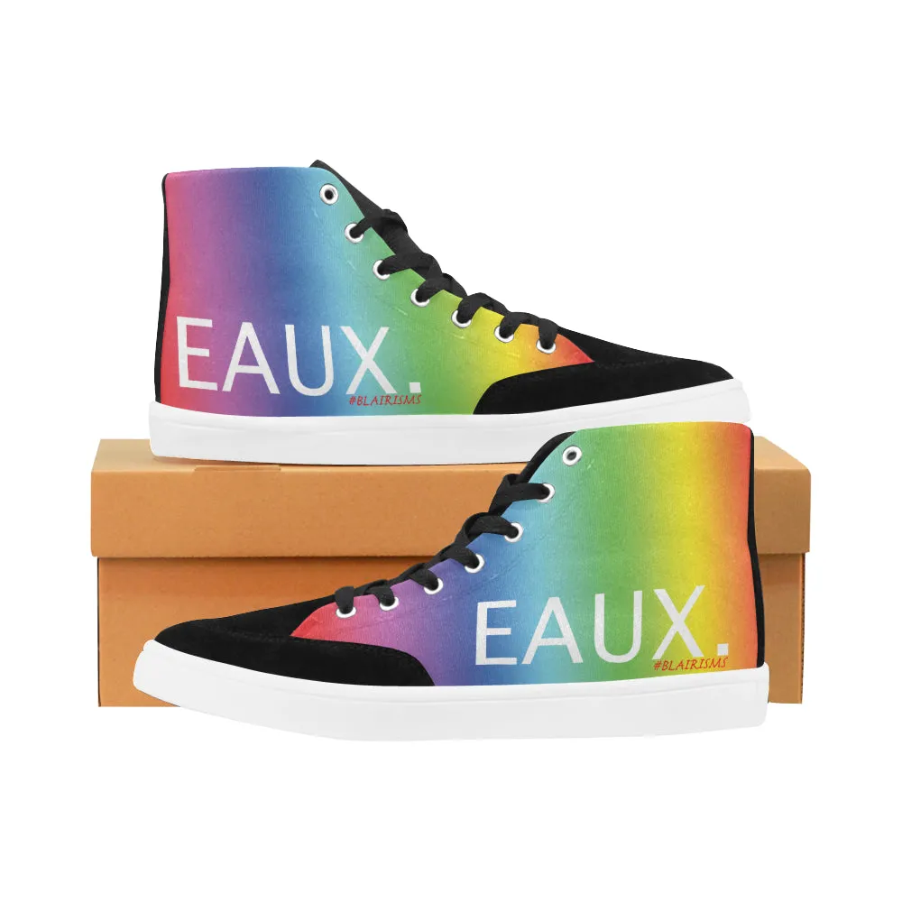 WHITE EAUX. MEN'S HI-TOP SHOES