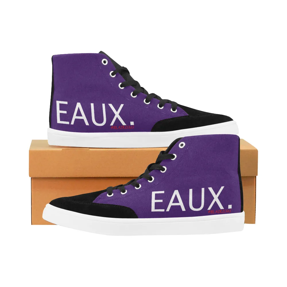 WHITE EAUX. MEN'S HI-TOP SHOES