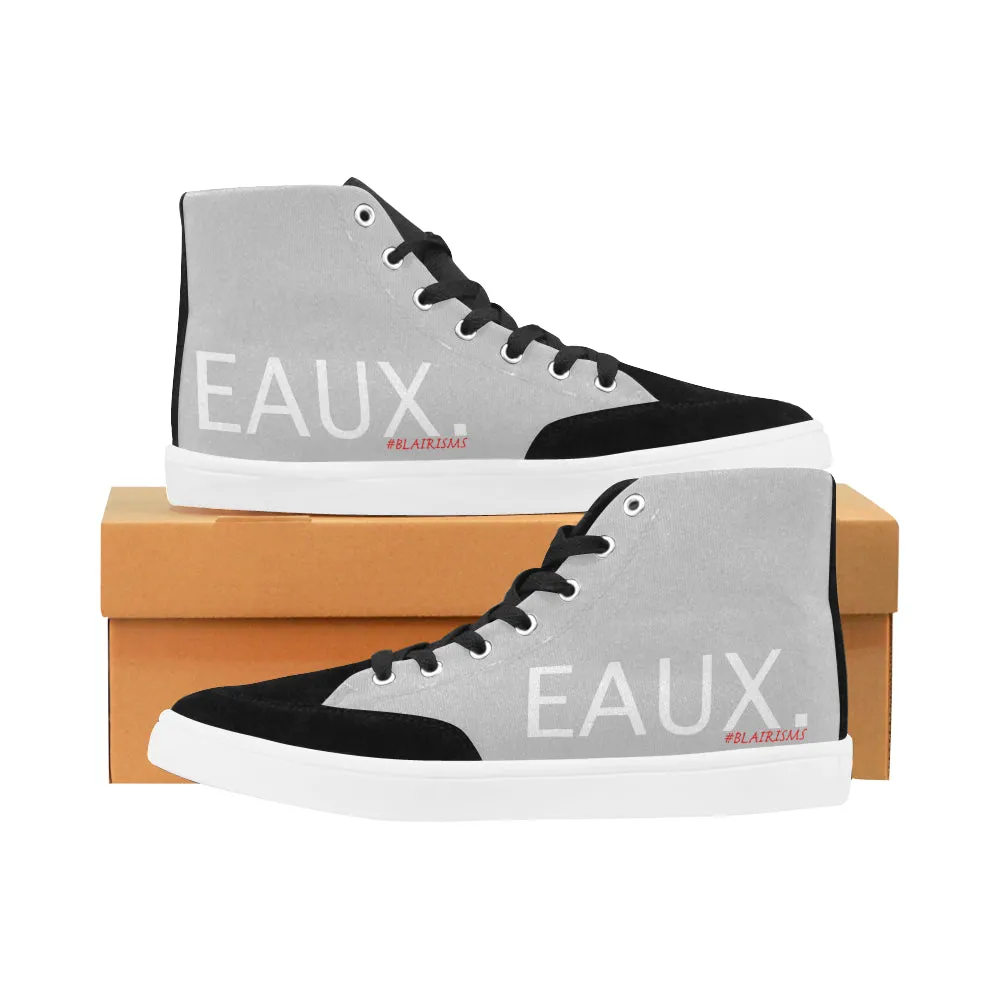 WHITE EAUX. MEN'S HI-TOP SHOES