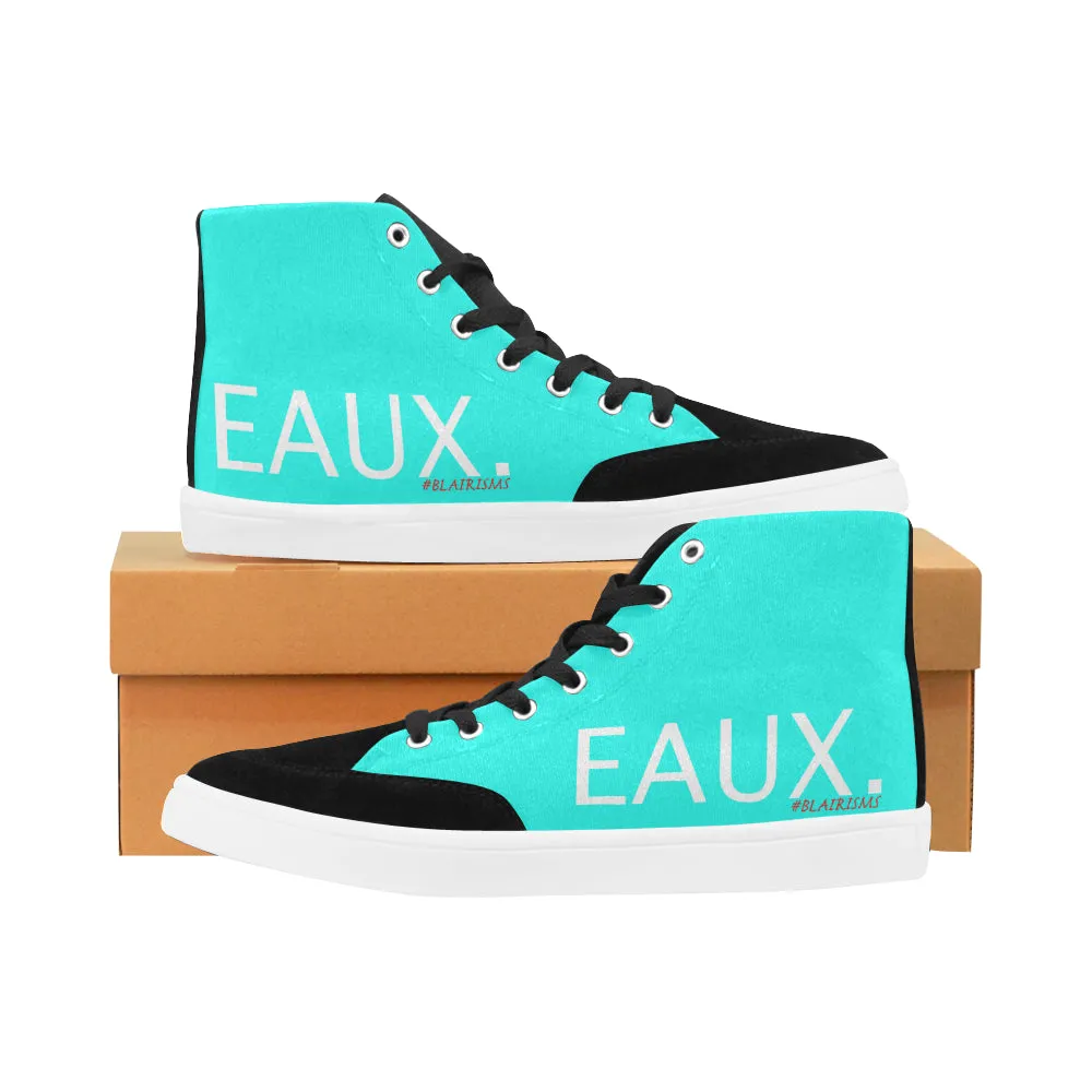 WHITE EAUX. MEN'S HI-TOP SHOES