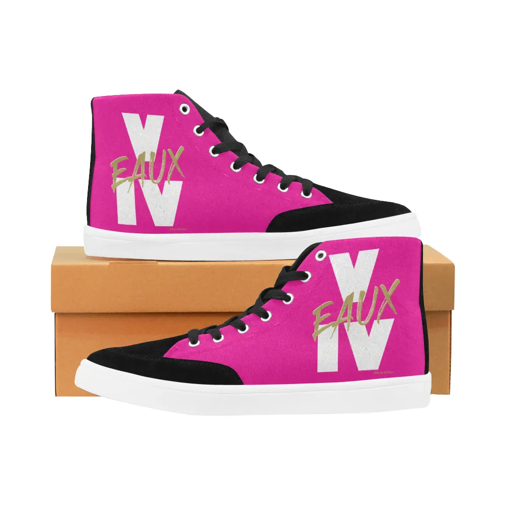 WHITE/GOLD V EAUX IV MEN'S HI-TOP SHOES