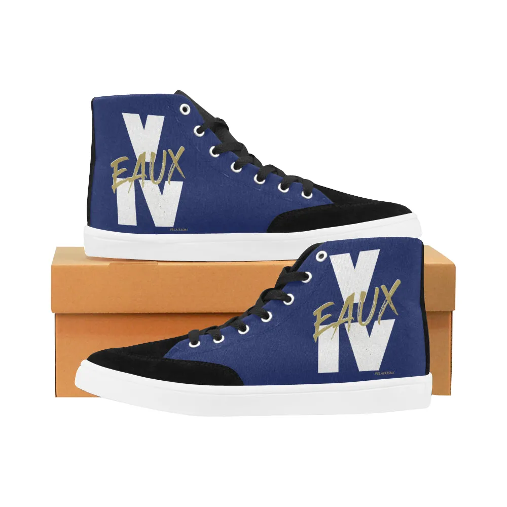WHITE/GOLD V EAUX IV MEN'S HI-TOP SHOES