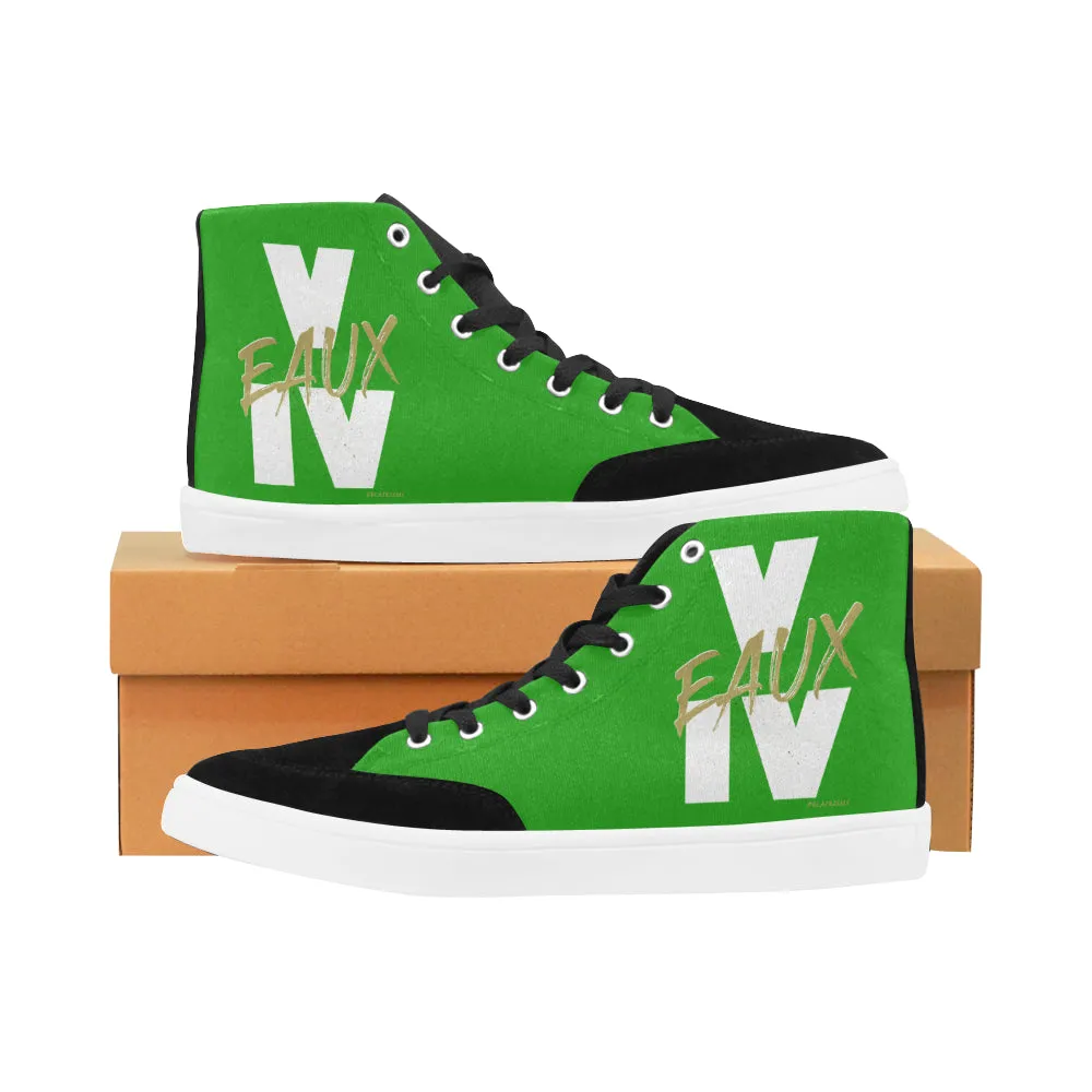 WHITE/GOLD V EAUX IV MEN'S HI-TOP SHOES
