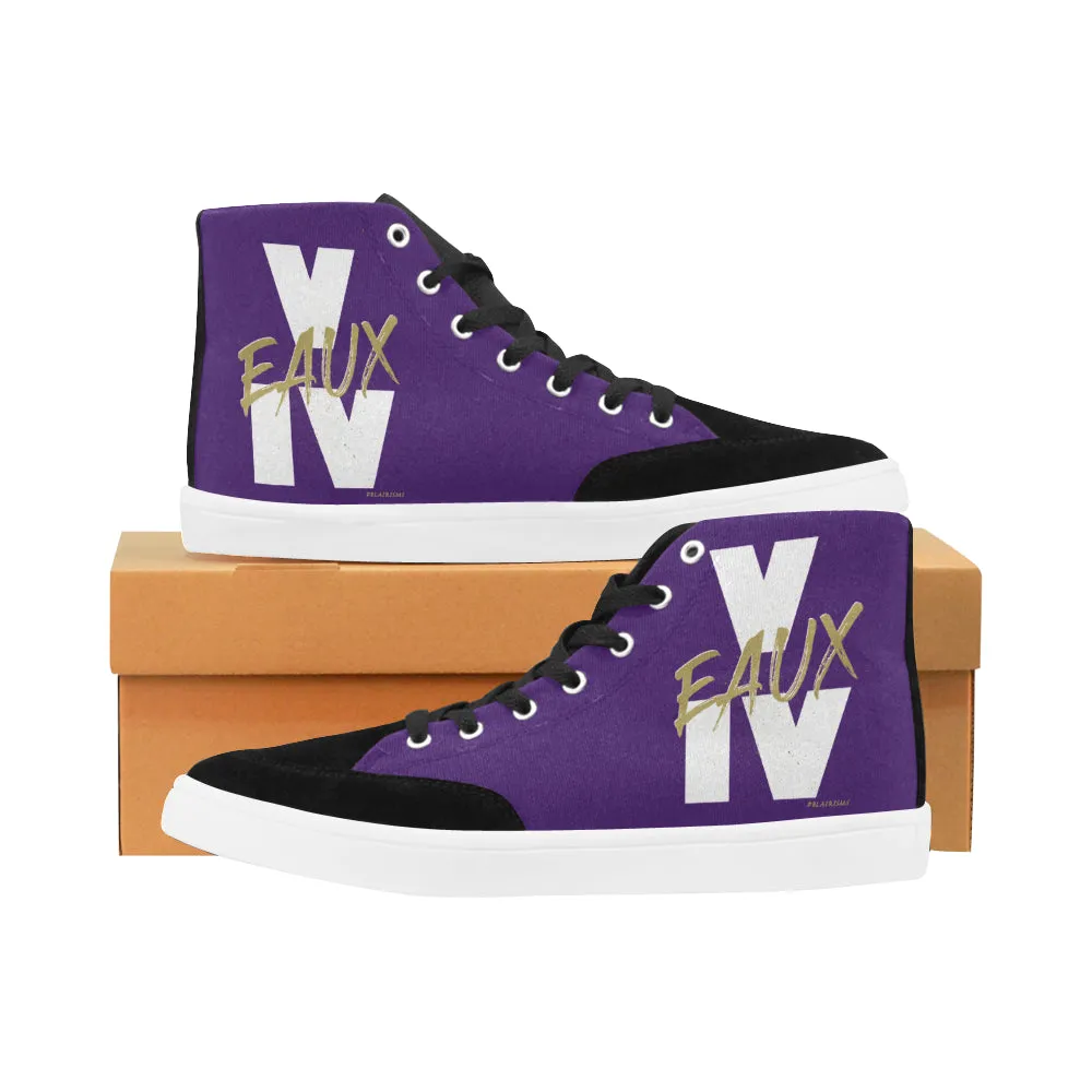 WHITE/GOLD V EAUX IV MEN'S HI-TOP SHOES