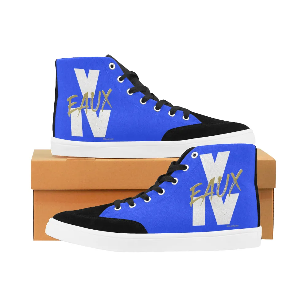 WHITE/GOLD V EAUX IV MEN'S HI-TOP SHOES